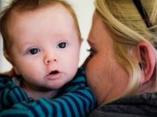 Mother and her child, at LifeHouse Crisis Maternity Home in Springfield, Missouri
